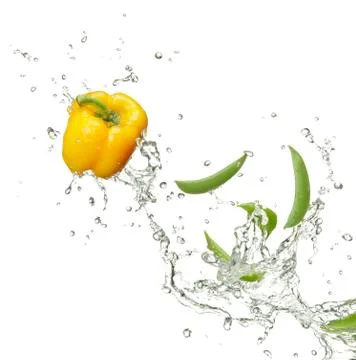 Capsicum and peas Stock Photos