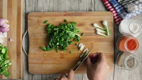 Capsicum cutting Stock Footage 283924208