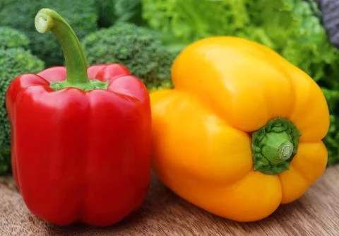 Capsicum with other vegetables Stock Photos