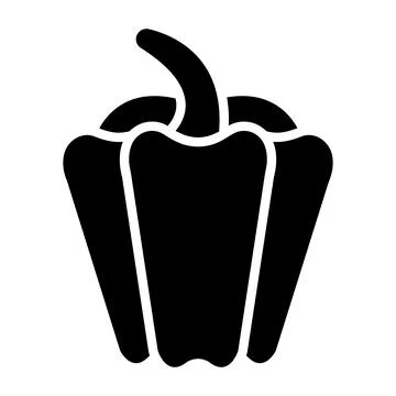 Capsicum Vector Icon Design Illustration Stock Illustration