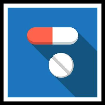 Capsule and pill 스톡 일러스트