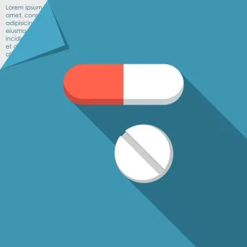 Capsule and pill Stock Illustration