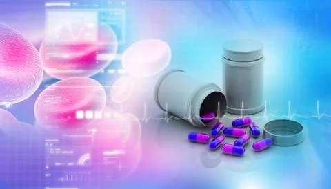 Capsule background Stock Illustration