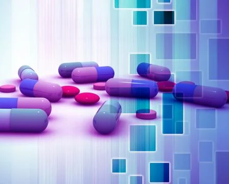 Capsule background Stock Illustration