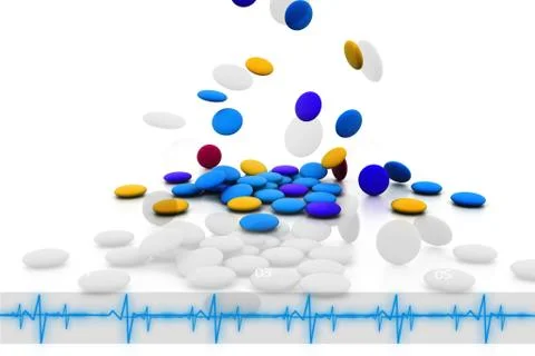 Capsule background. Stock Illustration