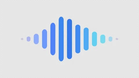 Capsule Bar Voice Interface Waveform Overlay with Alpha Channel 4K Stock Footage 331238360