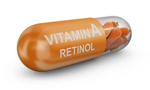 Capsule with carrots Stock Illustration