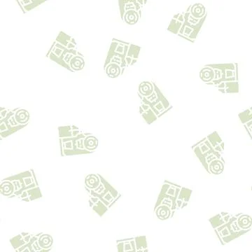 Capsule coffee machine glyph vector seamless pattern 库存插图