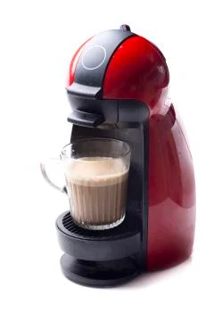 Capsule coffee maker Stock Photos