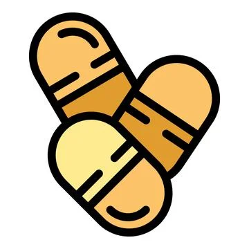Capsule diet icon vector flat Stock Illustration