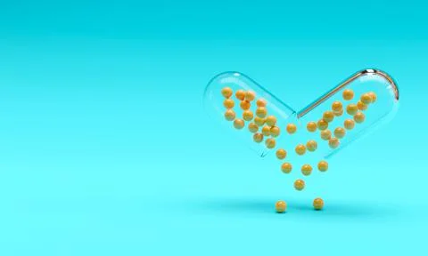 Capsule with granules Stock Illustration