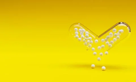 Capsule with granules Stock Illustration