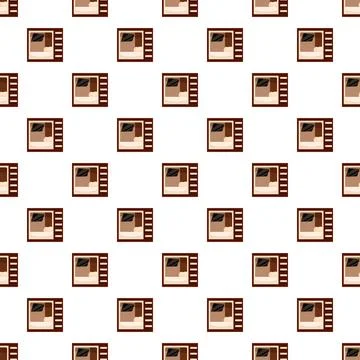Capsule hotel design pattern showing compact pods 스톡 일러스트