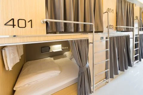 Capsule hotel Stock Photos