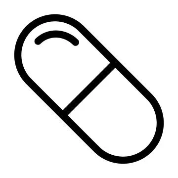Capsule icon template Stock Illustration