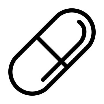 Capsule icon template Stock Illustration