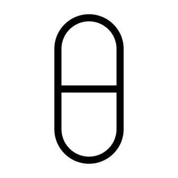 Capsule icon template Stock Illustration
