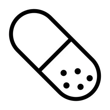 Capsule icon template Stock Illustration