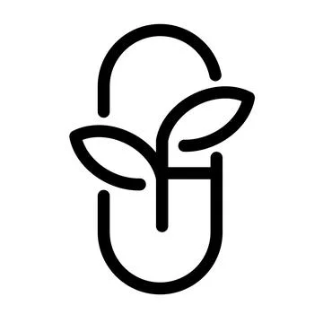 Capsule icon template Stock Illustration
