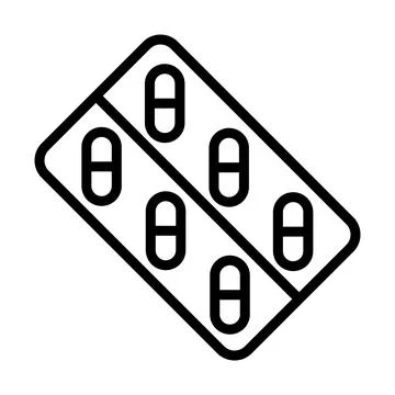 Capsule icon template Stock Illustration