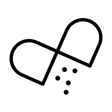 Capsule icon template Stock Illustration