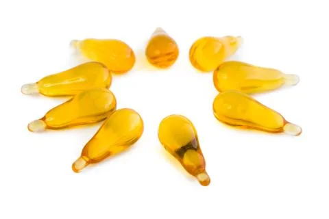 Capsule isolated on white Stock Photos