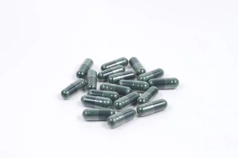 Capsule isolated on white Stock Photos