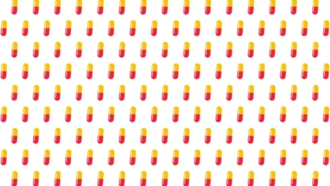 Capsule Medicine Icon Background Pattern Vidéo 318786477