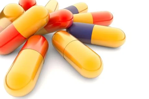 Capsule pill isolated Stock Illustration