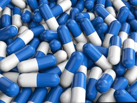 Capsule pills background Stock Illustration