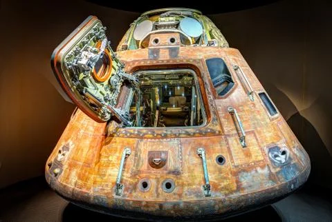 The capsule of the Saturn 5 rocket Foto stock