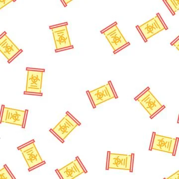 Capsule for storing dangerous viruses vector seamless pattern 스톡 일러스트