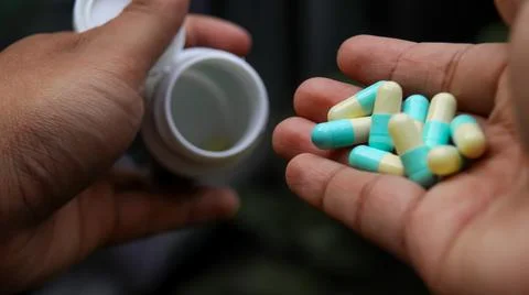 Capsule supplement Stock Photos