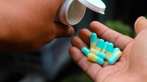 Capsule supplement Stock Photos