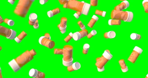 Capsule tube falling slow motion Stock Footage 236226891