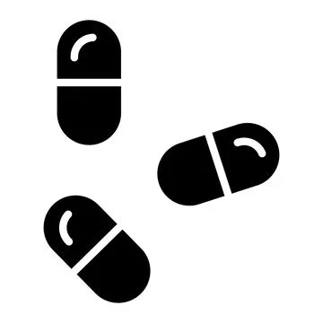Capsule Vector Icon Design Illustration Stock Illustration