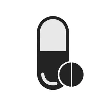Capsule vector icon, flat design best vector icon - Vector Stock Illustration