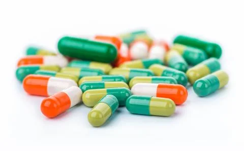 Capsules close up Stock Photos