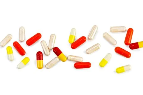 Capsules colored Stock Photos