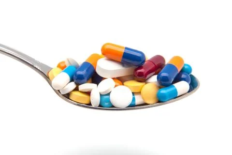 Capsules of colors Stock Photos