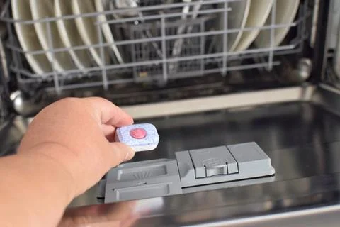 Capsules for dishwashers Stock Photos