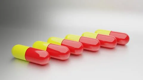 Capsules for healthy 库存插图