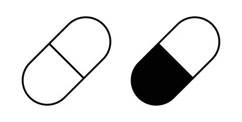 Capsules icon Illustration designs pack for Web Stock Illustration