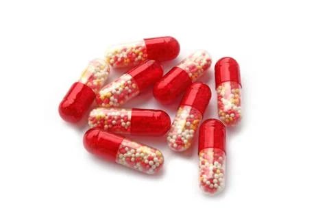 Capsules with a medicine Stock Photos