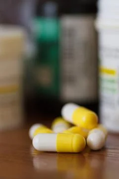 Capsules with medicines Photos