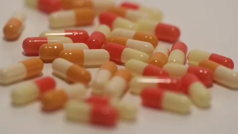 Capsules on a rotating platform Stock Footage 252485179