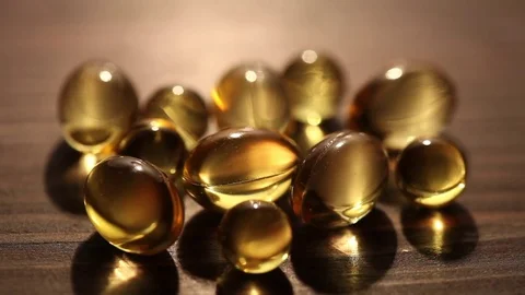 Capsules of a vitamins Stock Footage 71795076