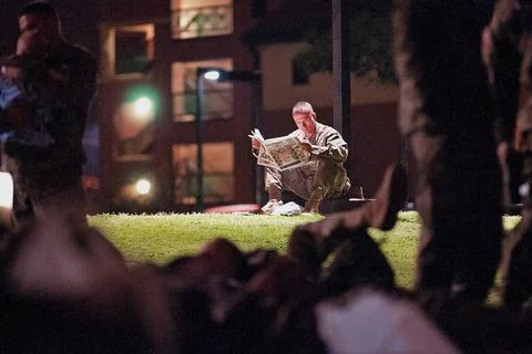 Capt. Rudy Stevens, a chaplain with the 2nd Battalion, 504th Parachute Inf... Stock Photos