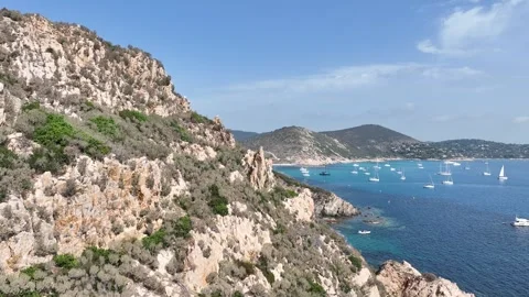 CapTaillat LowCoastlineSweep 021 Stock Footage 309420316