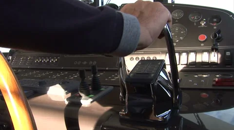 Captain of a boat accelerating suddenly  Video stock 36176431